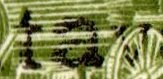 Nicaragua stamps 1913 surcharges Locomotive Large 'a' in 'centavos' variety detail